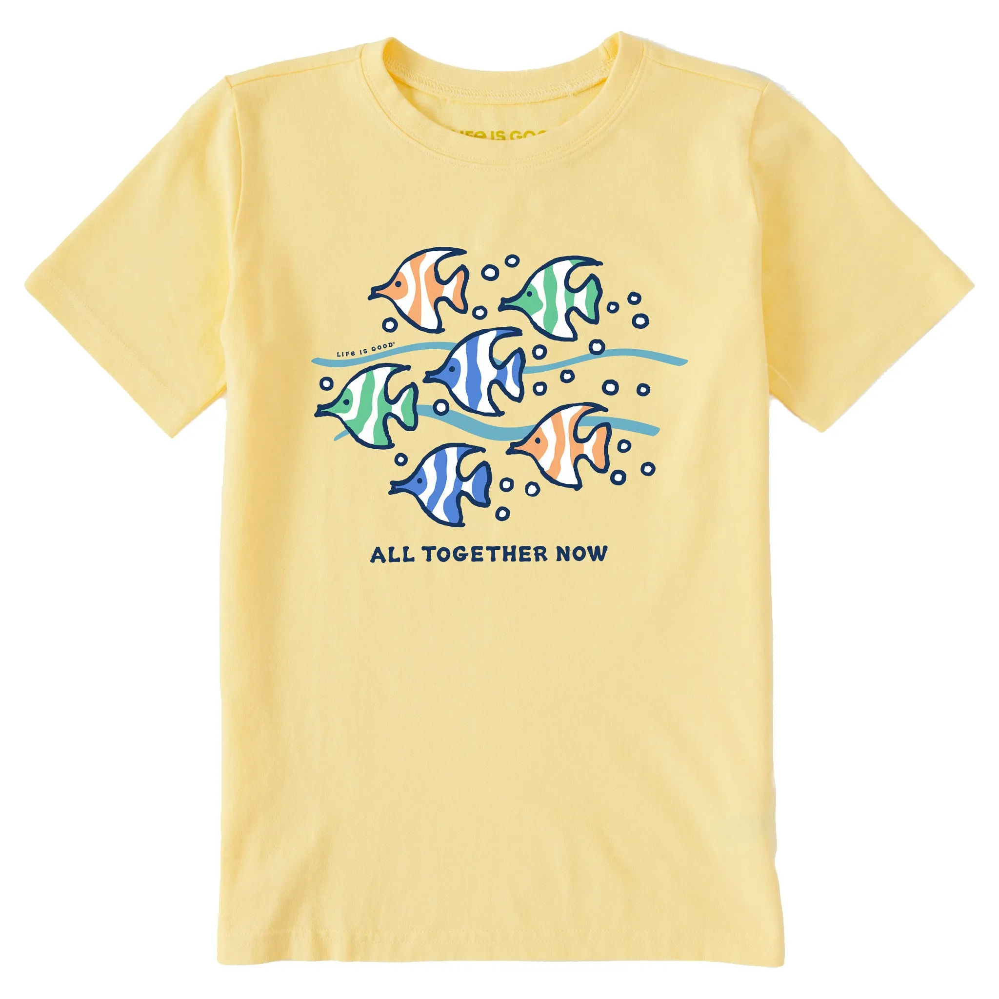 Kids All Together Now Fish Short Sleeve Crusher Tee Life is Good