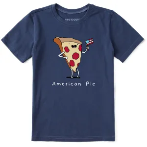Kids American Pizza Pie Short Sleeve Crusher Tee Life is Good