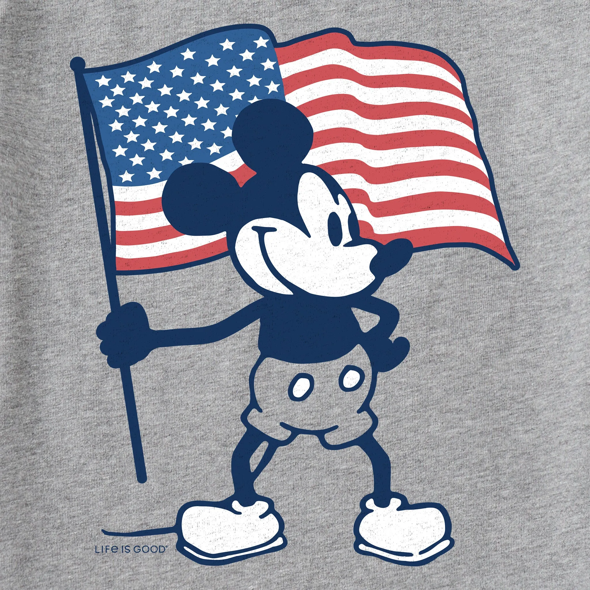 Kids Americana Steamboat Willie Short Sleeve Crusher Tee Life is Good