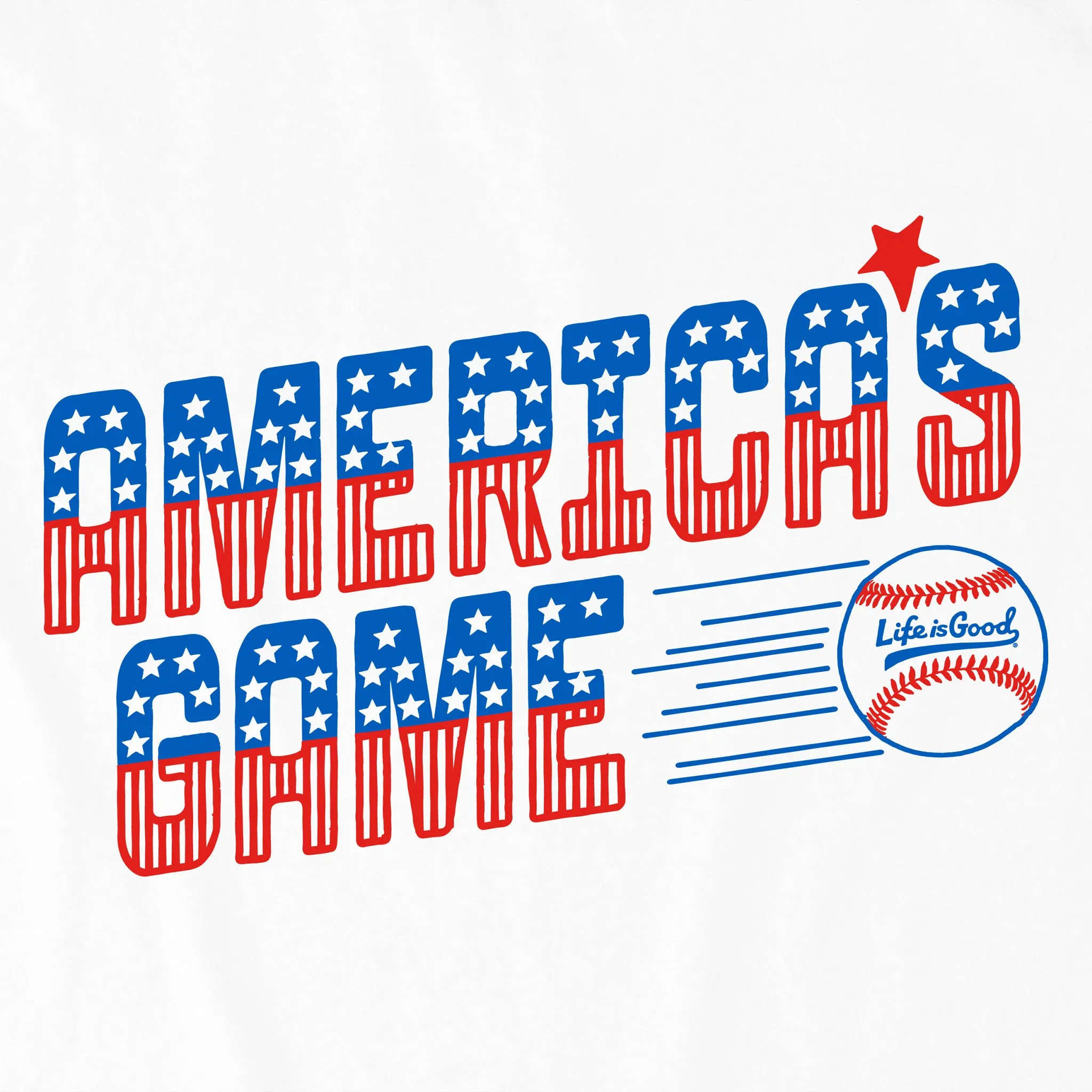 Kids America's Game Short Sleeve Crusher Tee Life is Good