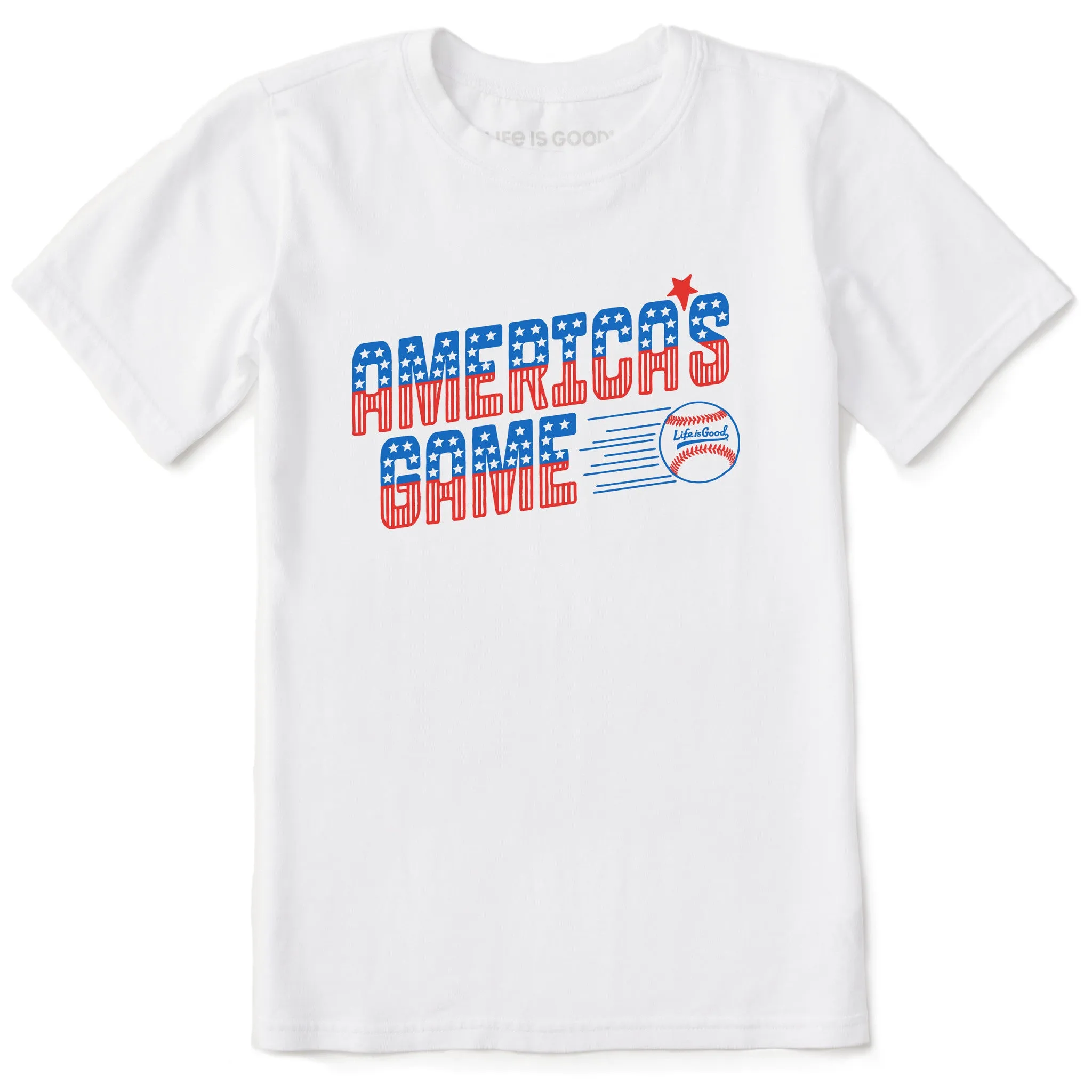 Kids America's Game Short Sleeve Crusher Tee Life is Good