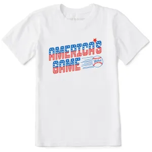 Kids America's Game Short Sleeve Crusher Tee Life is Good
