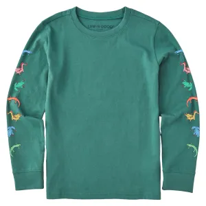 Kids Amphibian Friends Long Sleeve Crusher Tee Life is Good