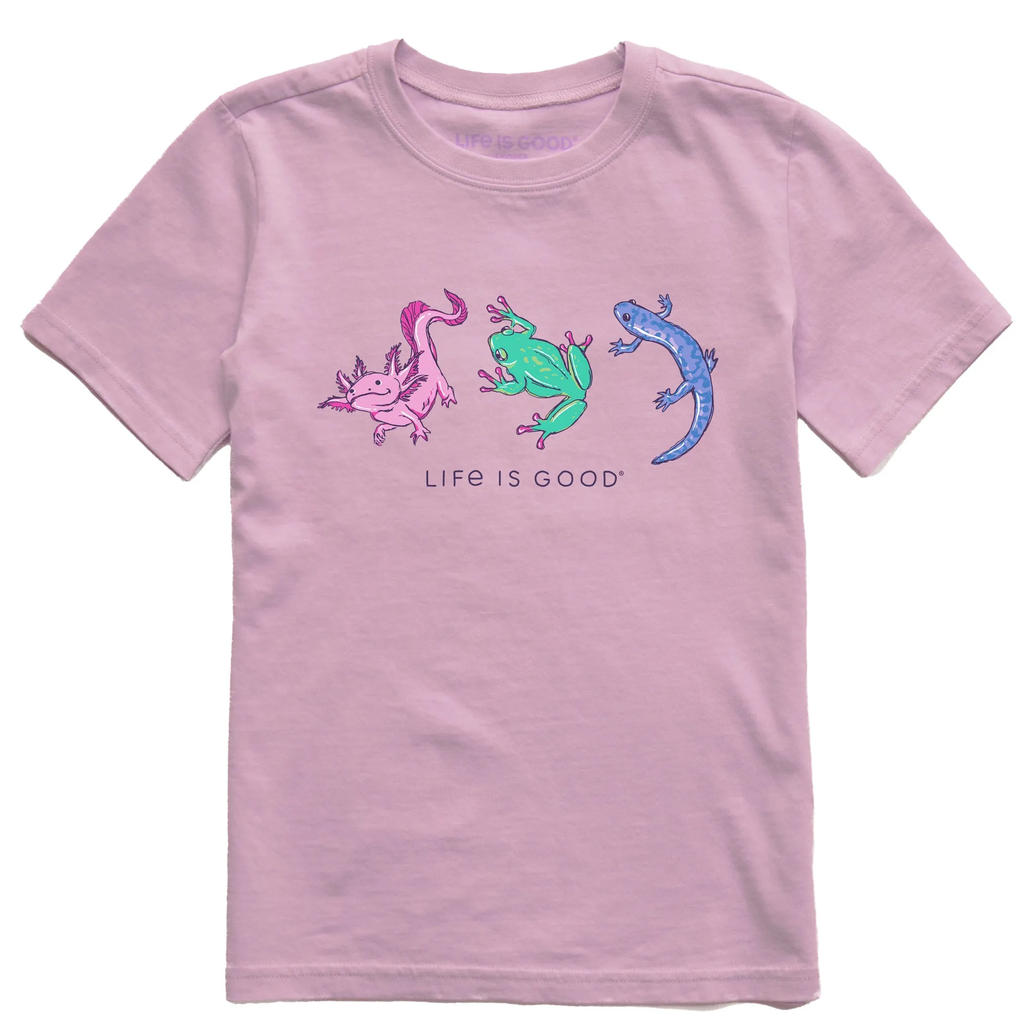 Kids Amphibious Trio Short Sleeve Crusher Tee Life is Good