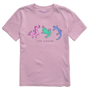 Kids Amphibious Trio Short Sleeve Crusher Tee Life is Good