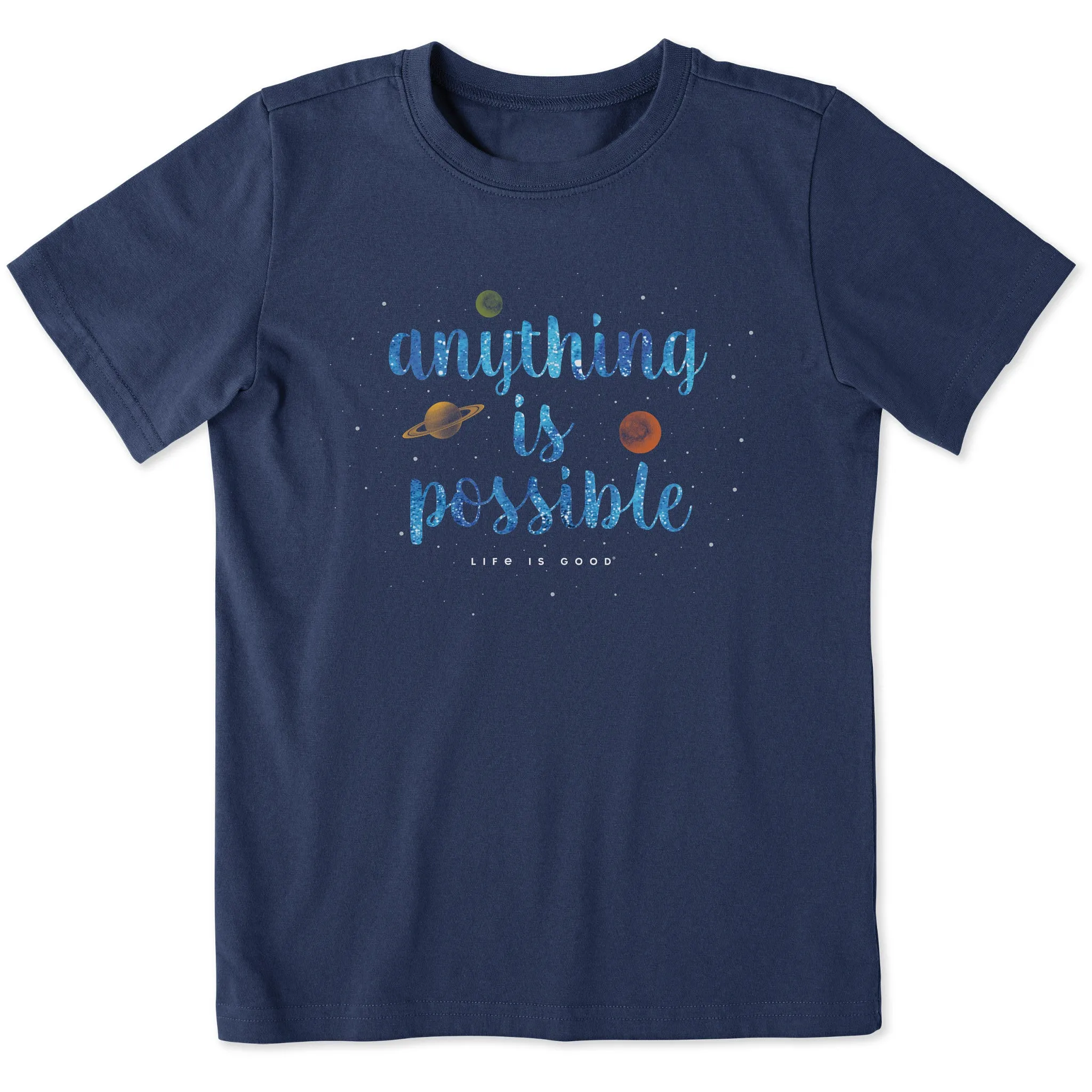 Kids Anything is Possible Short Sleeve Crusher Tee Life is Good