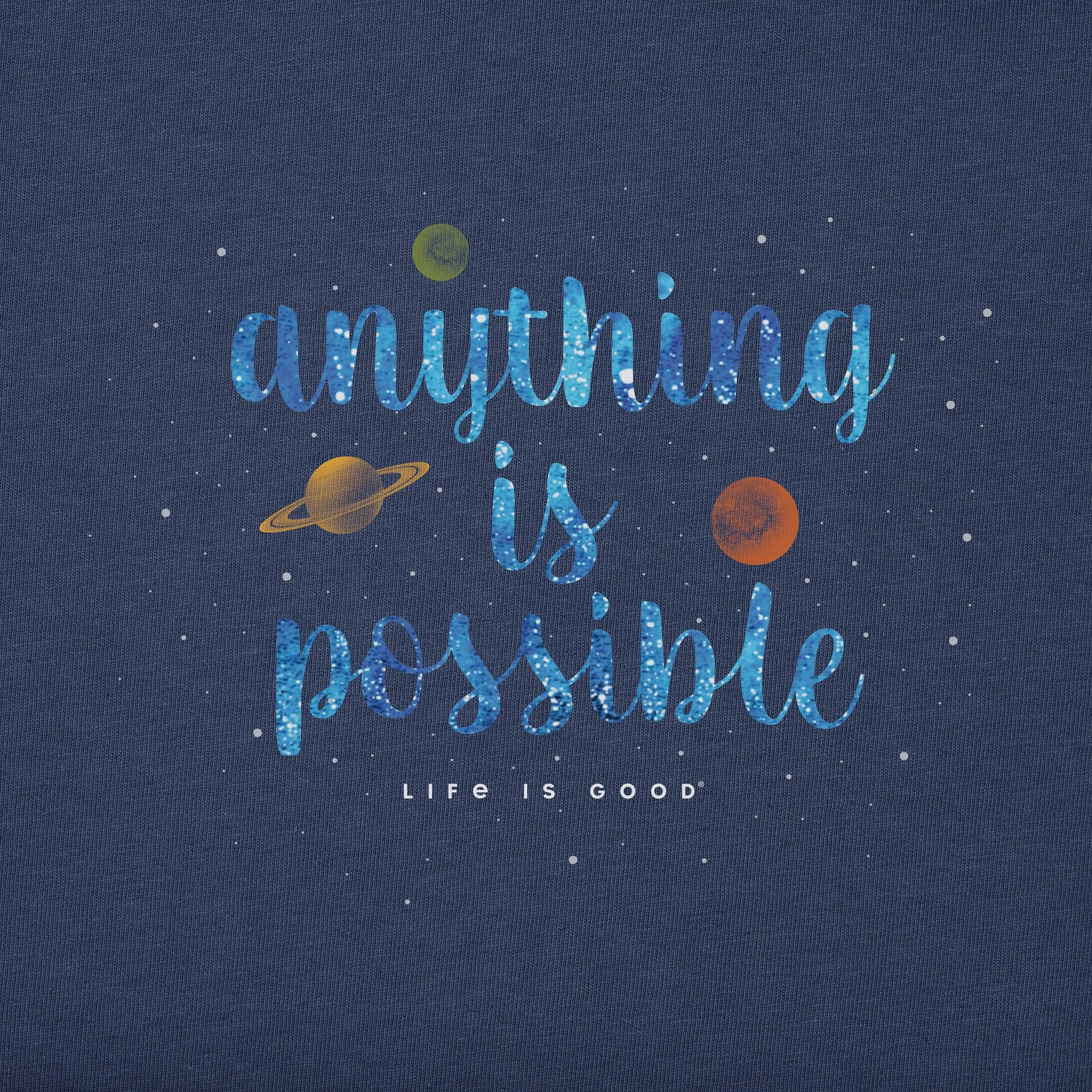 Kids Anything is Possible Short Sleeve Crusher Tee Life is Good
