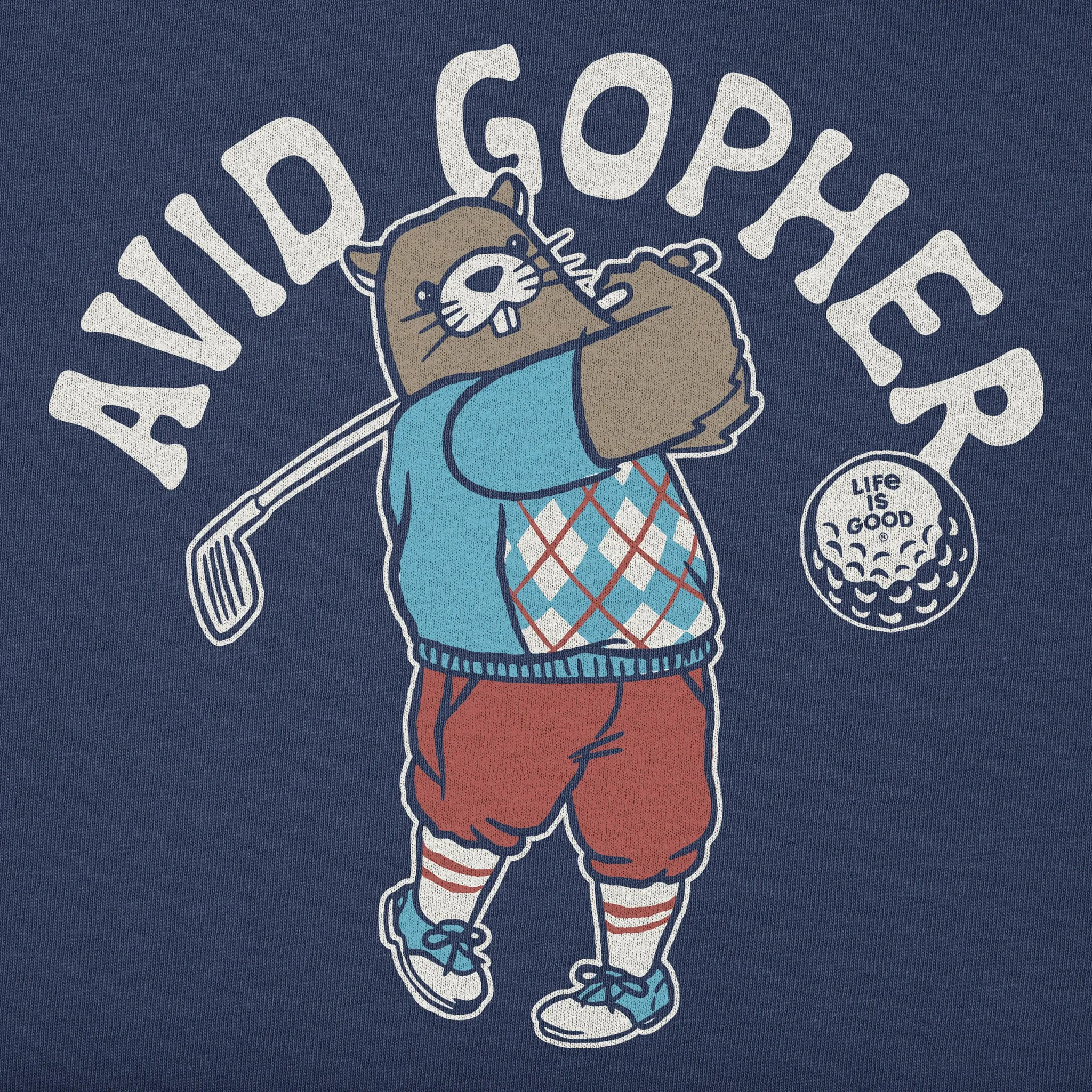 Kids Avid Gopher Short Sleeve Crusher Tee Life is Good