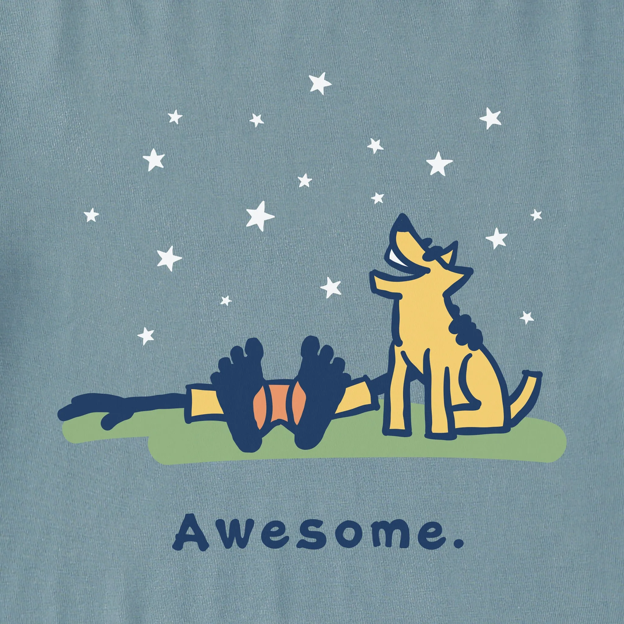 Kids Awesome Short Sleeve Crusher Tee Life is Good