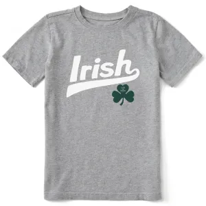 Kids Ballyard Irish Clover Short Sleeve Crusher Tee Life is Good