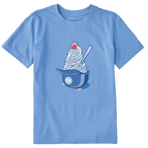 Kids Baseball Ice Cream Short Sleeve Crusher Tee Life is Good