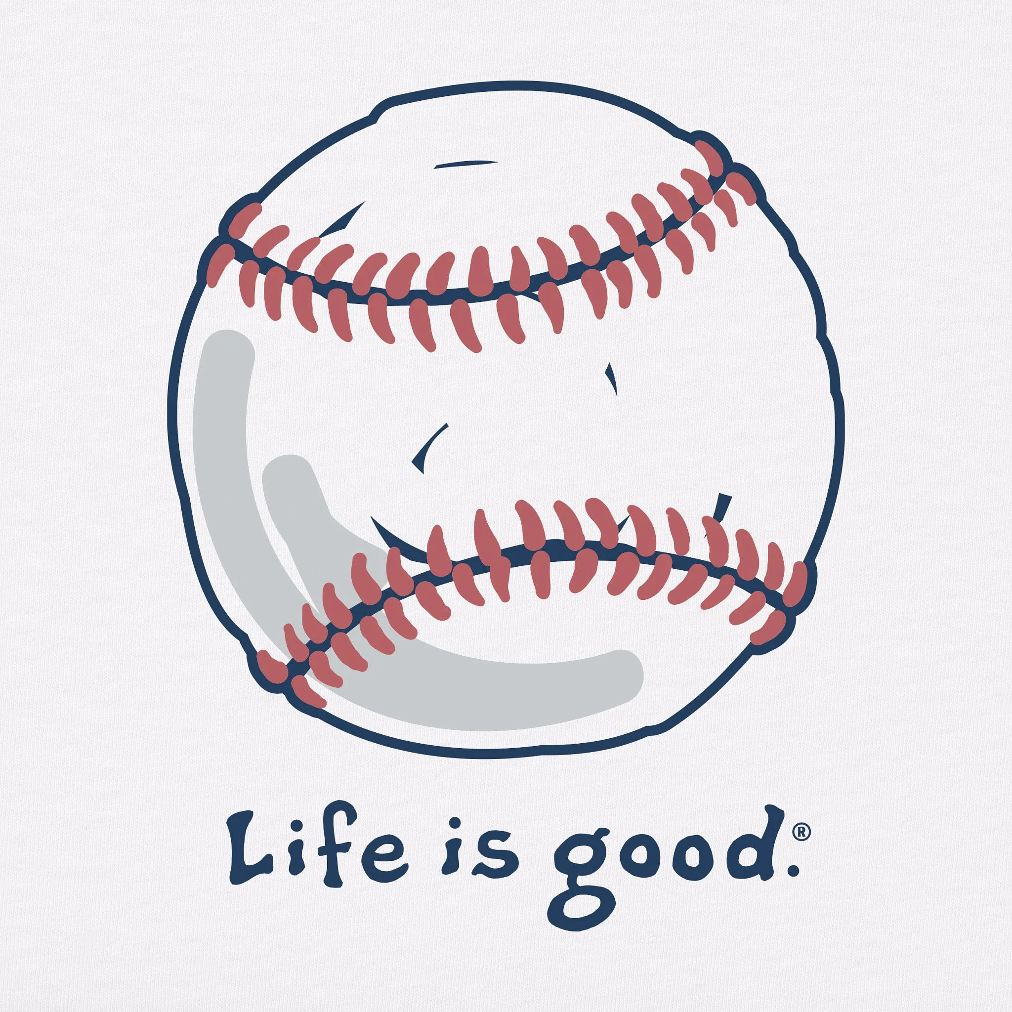 Kids Baseball Long Sleeve Crusher Tee Life is Good