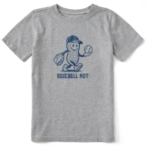 Kids Baseball Nut Short Sleeve Crusher Tee Life is Good