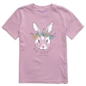 Kids Be Hoppy Flower Crown Short Sleeve Crusher Tee Life is Good