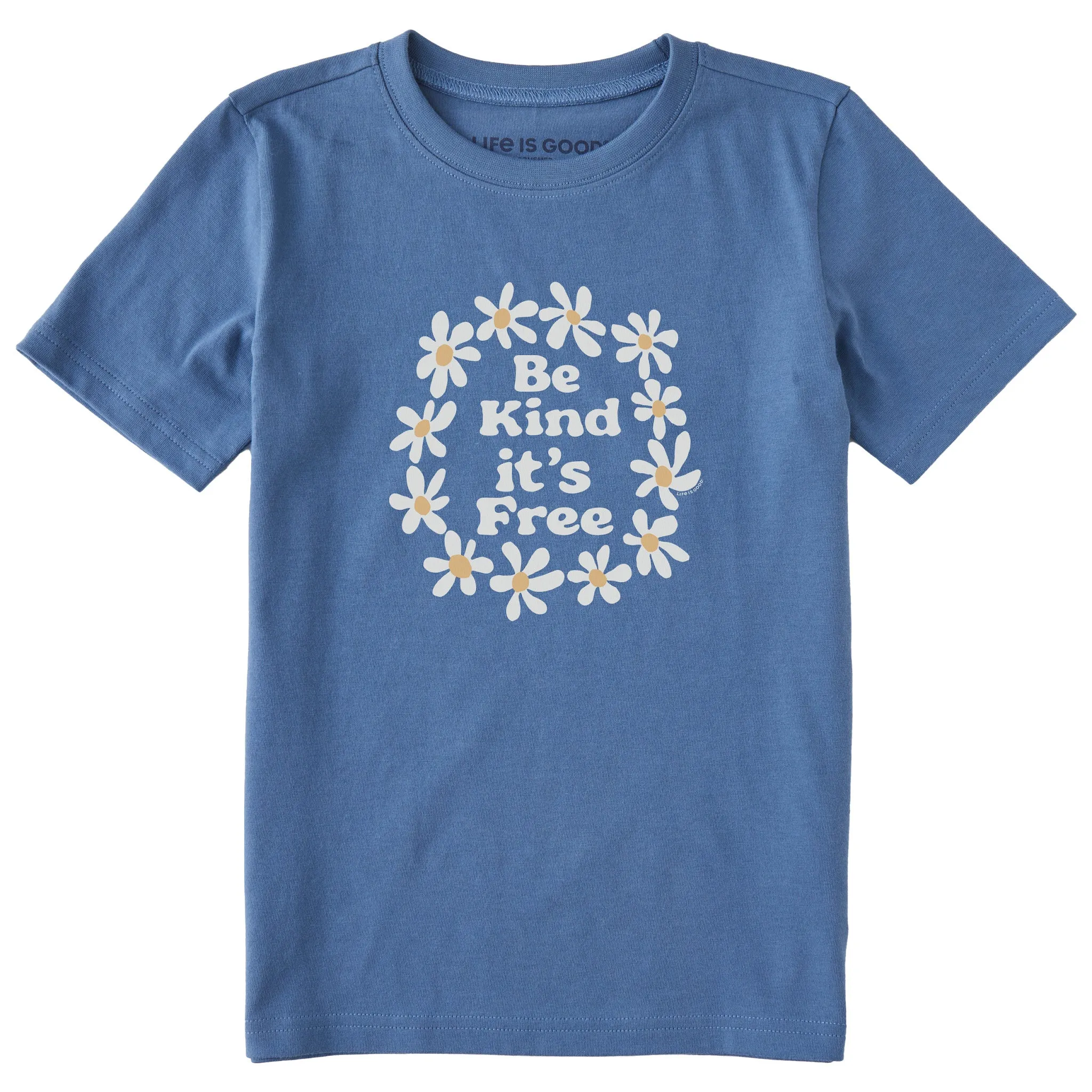 Kids Be Kind It's Free Short Sleeve Crusher Tee Life is Good