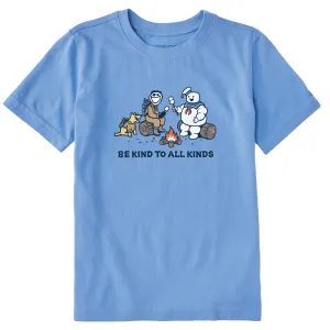 Kids Be Kind to All Kinds Buster Jake Short Sleeve Crusher Tee Life is Good