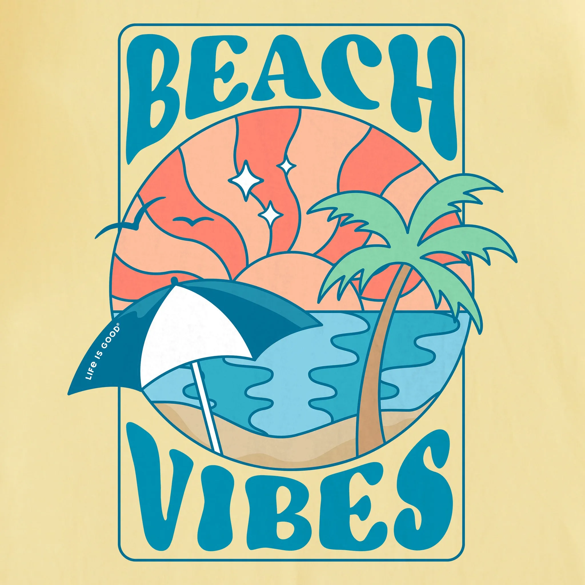 Kids Beach Vibes Short Sleeve Crusher Tee Life is Good