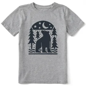 Kids Bear in the Woods Short Sleeve Crusher Tee Life is Good