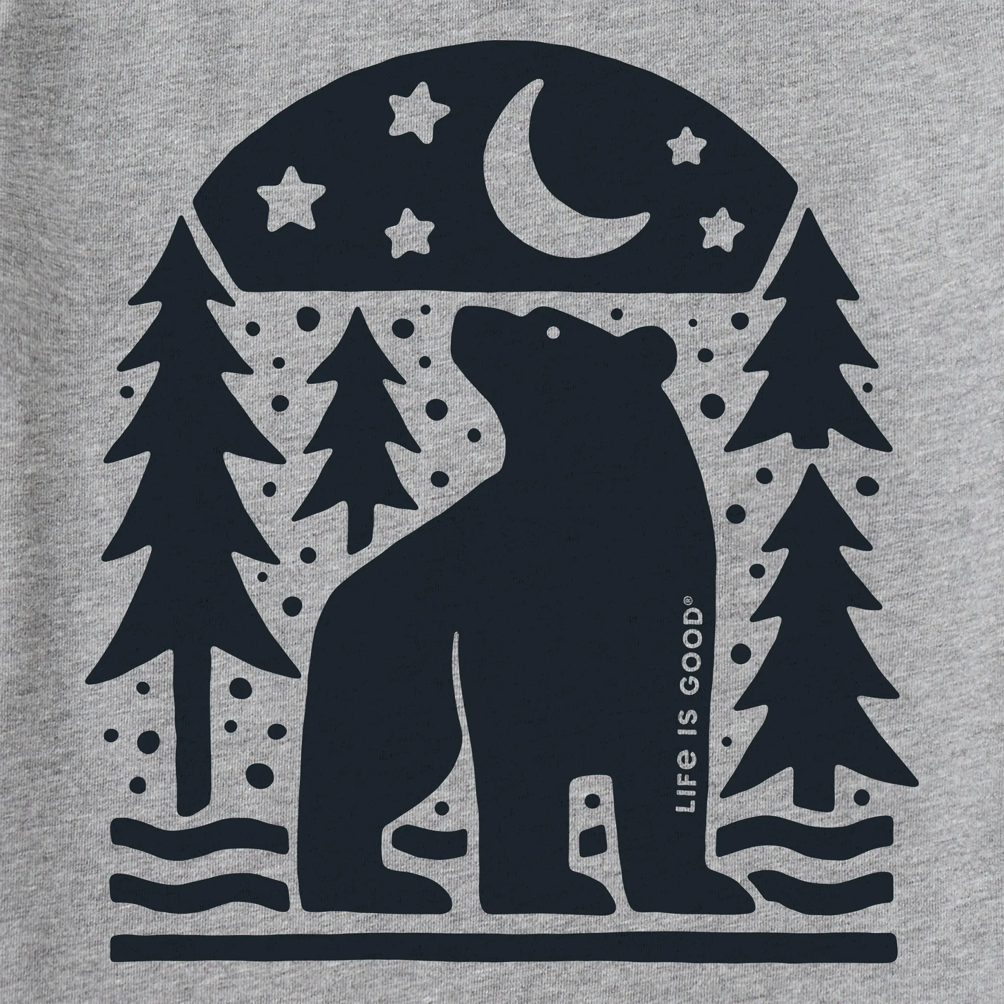 Kids Bear in the Woods Short Sleeve Crusher Tee Life is Good