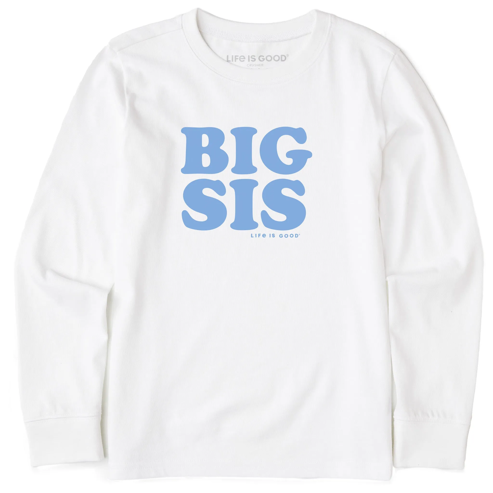 Kids Big Sis Long Sleeve Crusher Tee Life is Good