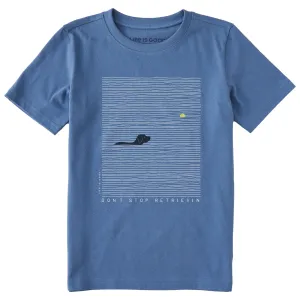 Kids Black Lab Retrievin' Short Sleeve Crusher Tee Life is Good