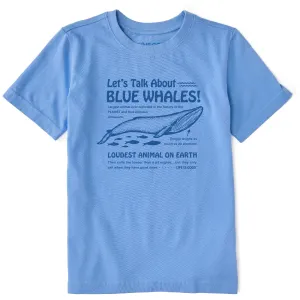Kids Blue Whales Short Sleeve Crusher Tee Life is Good