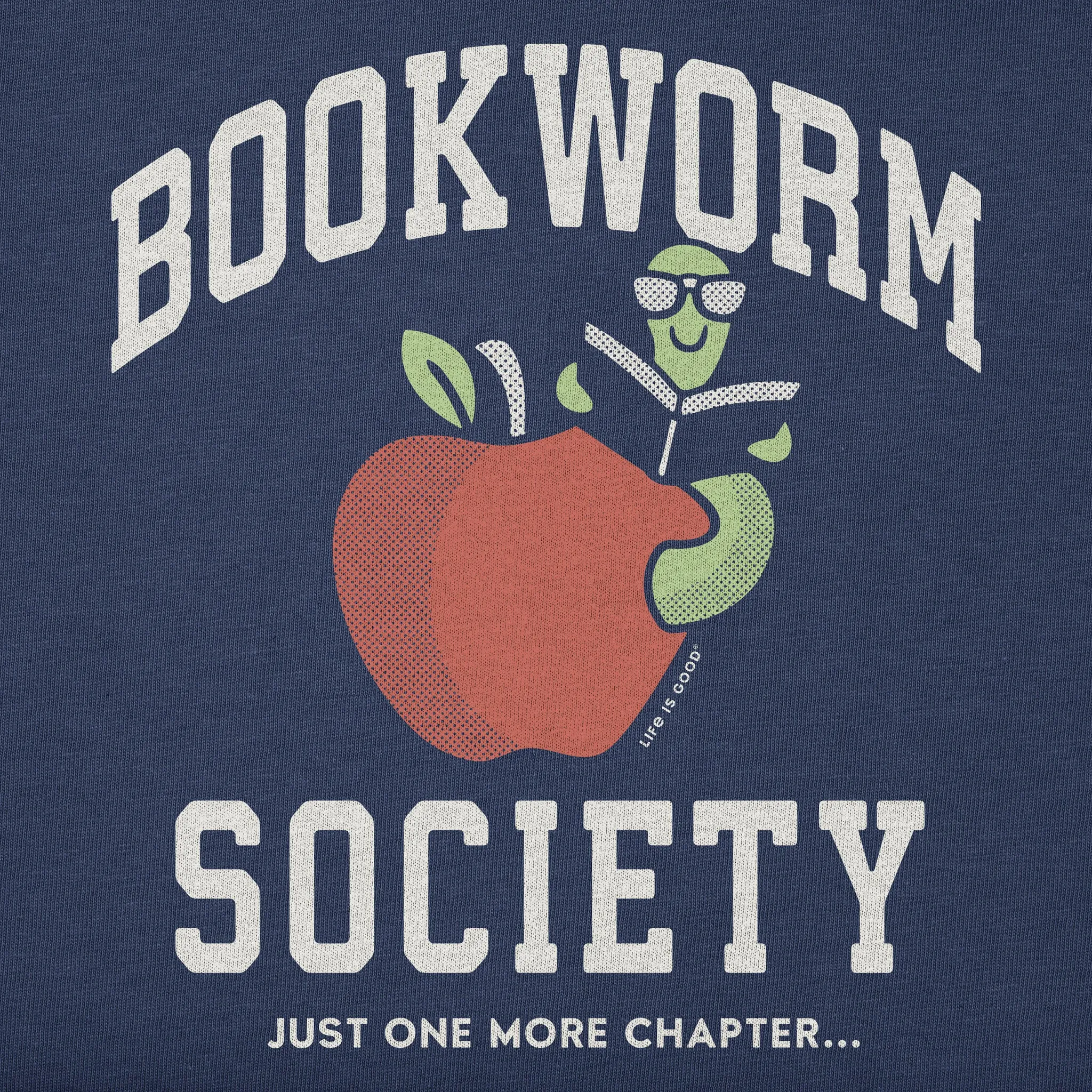 Kids Bookworm Society Short Sleeve Crusher Tee Life is Good