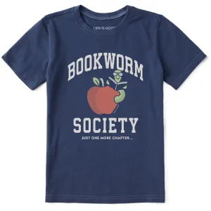 Kids Bookworm Society Short Sleeve Crusher Tee Life is Good