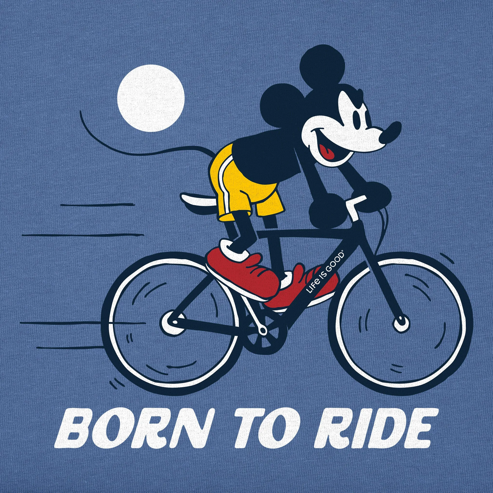 Kids Born to Ride Willie Short Sleeve Crusher Tee Life is Good