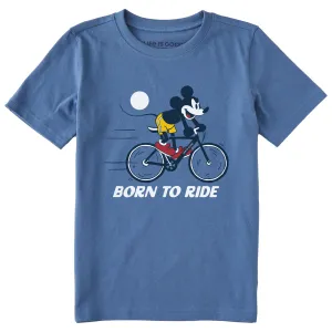 Kids Born to Ride Willie Short Sleeve Crusher Tee Life is Good