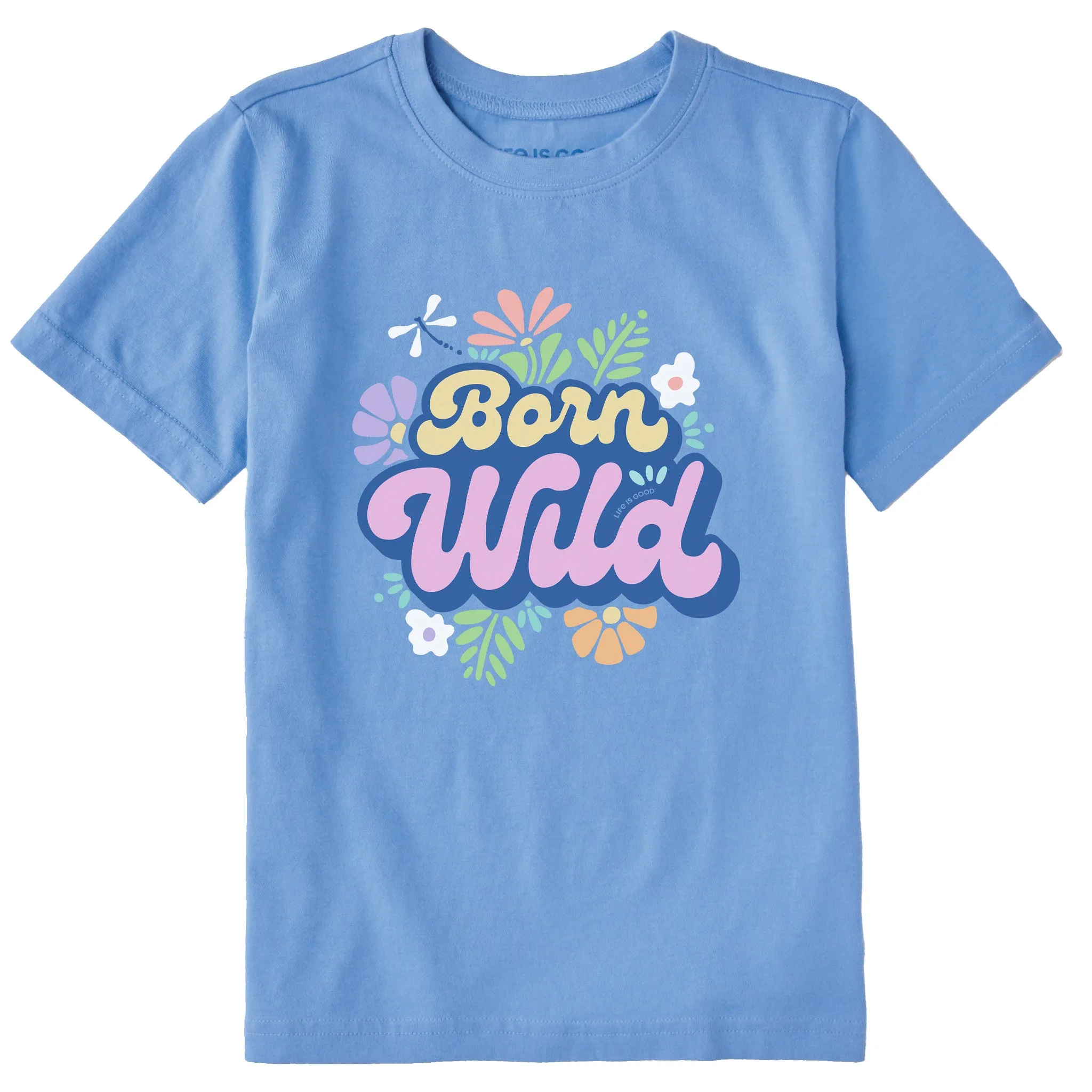 Kids Born Wild Short Sleeve Crusher Tee Life is Good