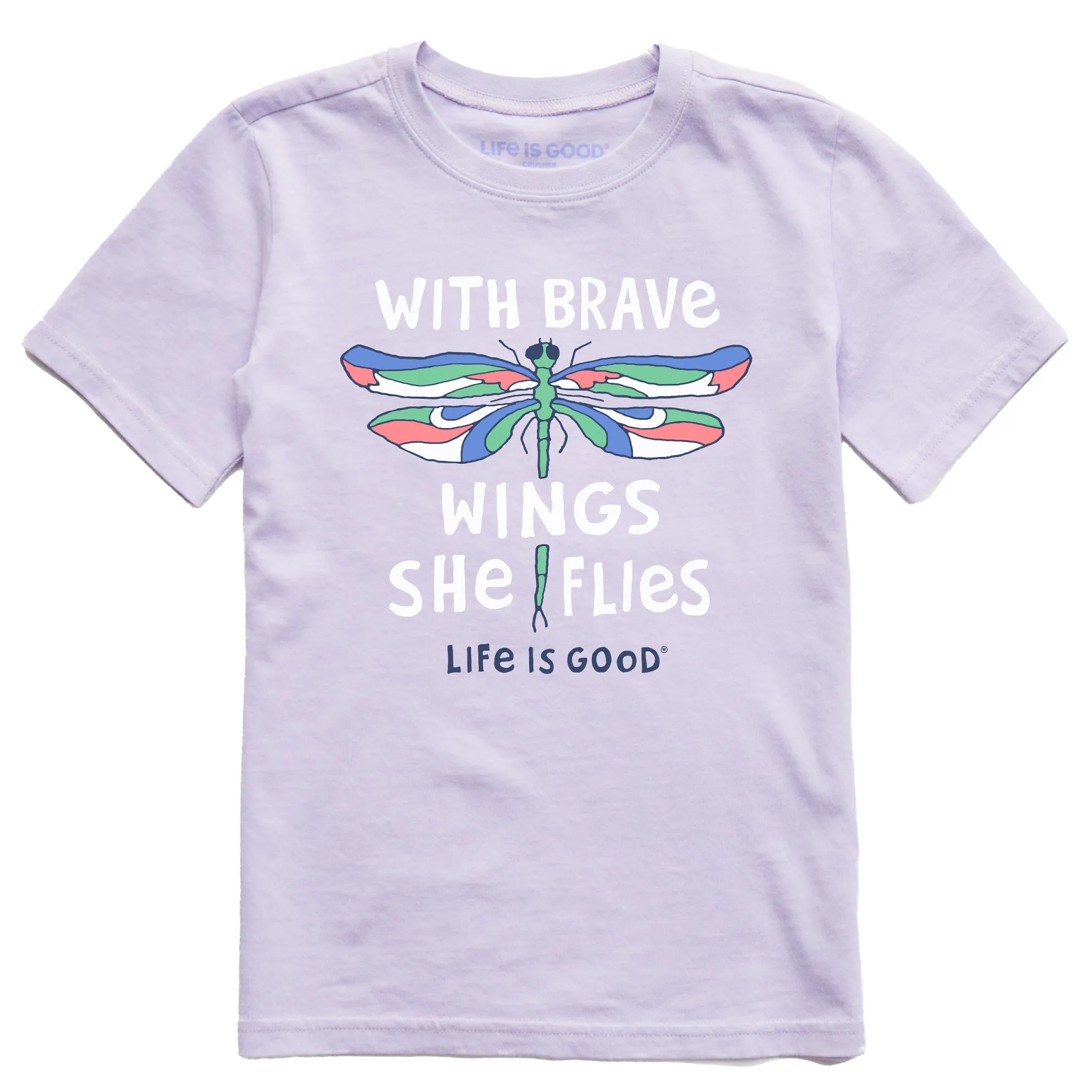 Kids Brave Wings Short Sleeve Crusher Tee Life is Good