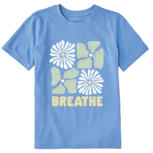 Kids Breathe Four Flowers Short Sleeve Crusher Tee Life is Good