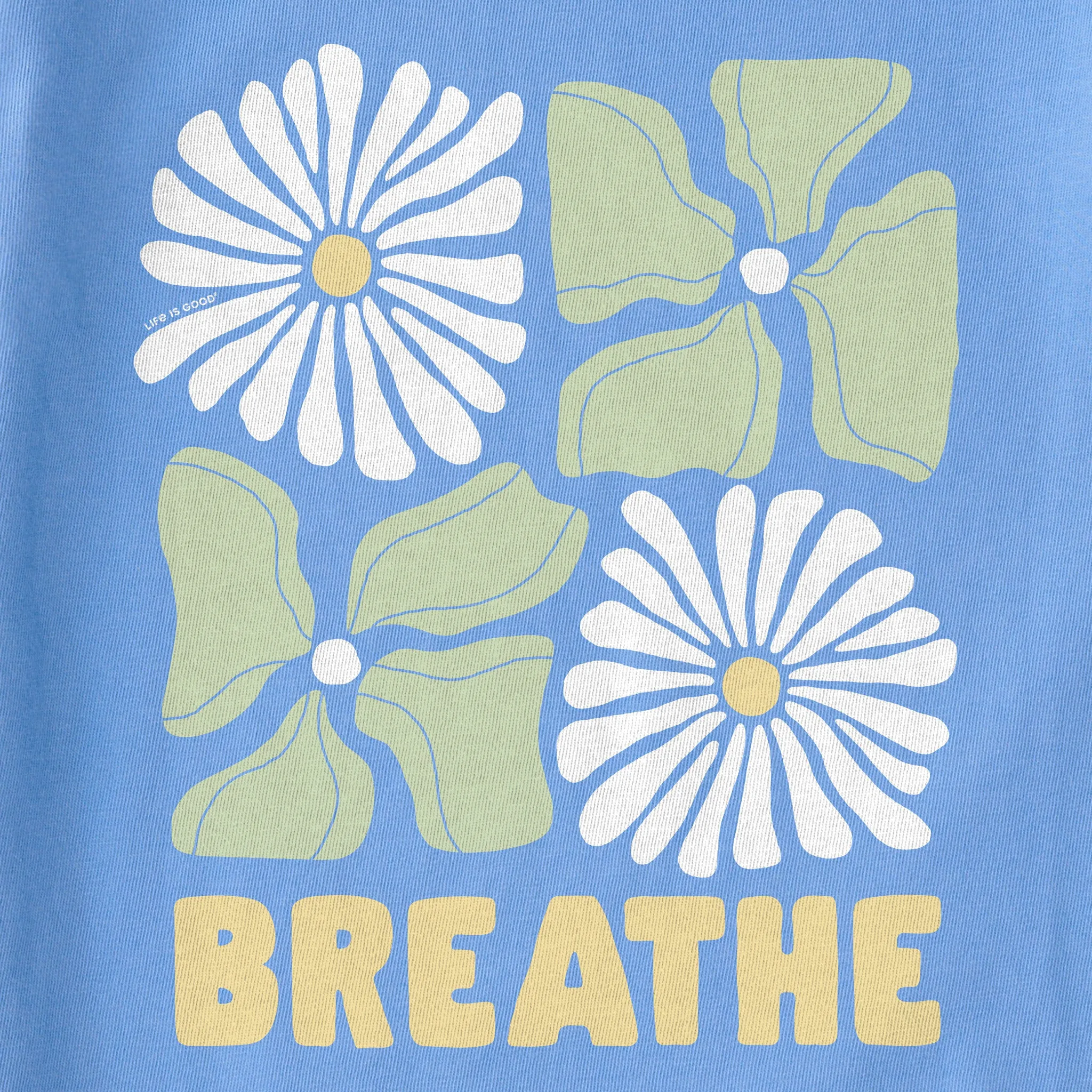 Kids Breathe Four Flowers Short Sleeve Crusher Tee Life is Good