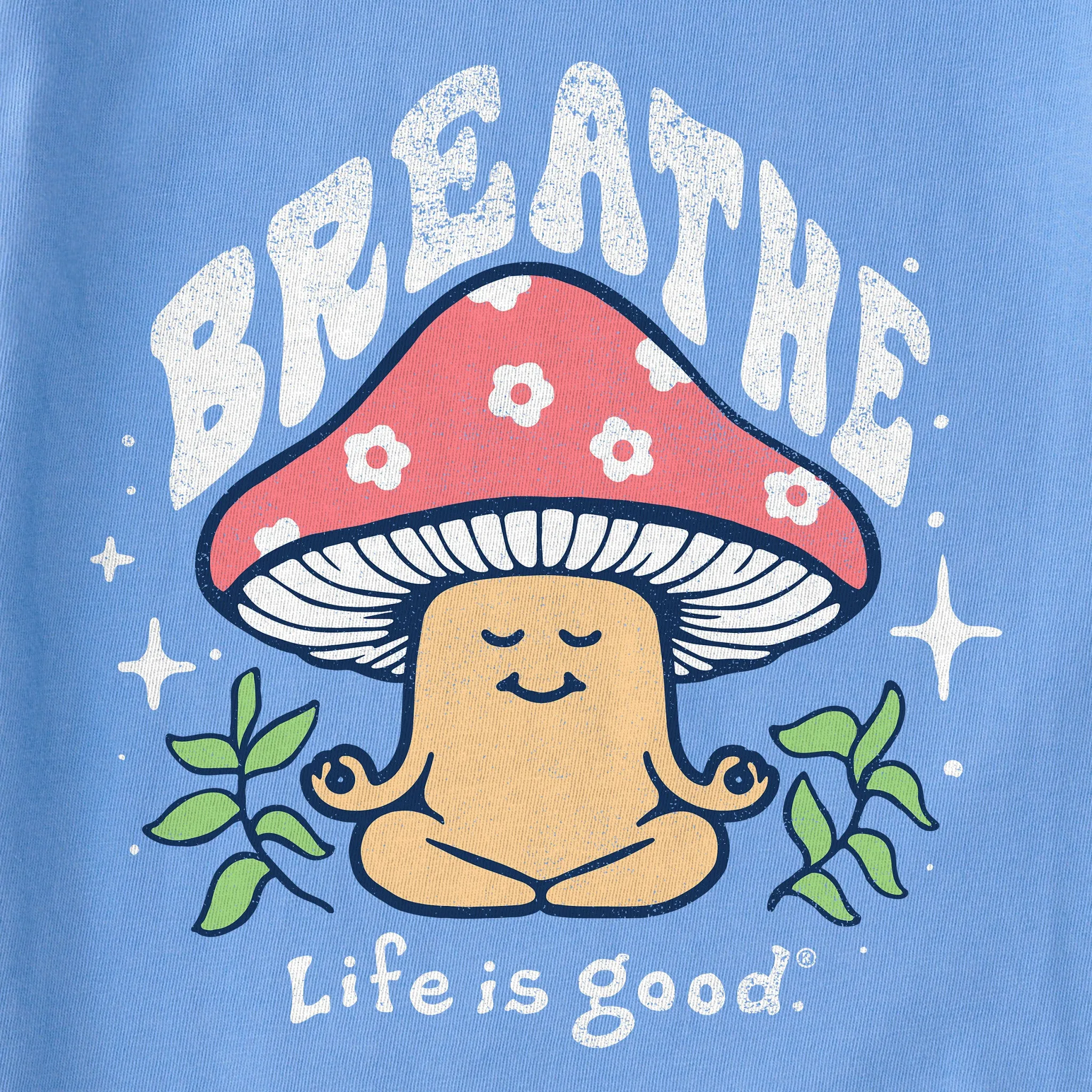 Kids Breathe Mushroom Short Sleeve Crusher Tee Life is Good