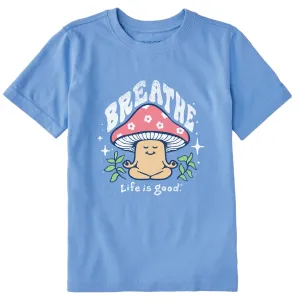 Kids Breathe Mushroom Short Sleeve Crusher Tee Life is Good