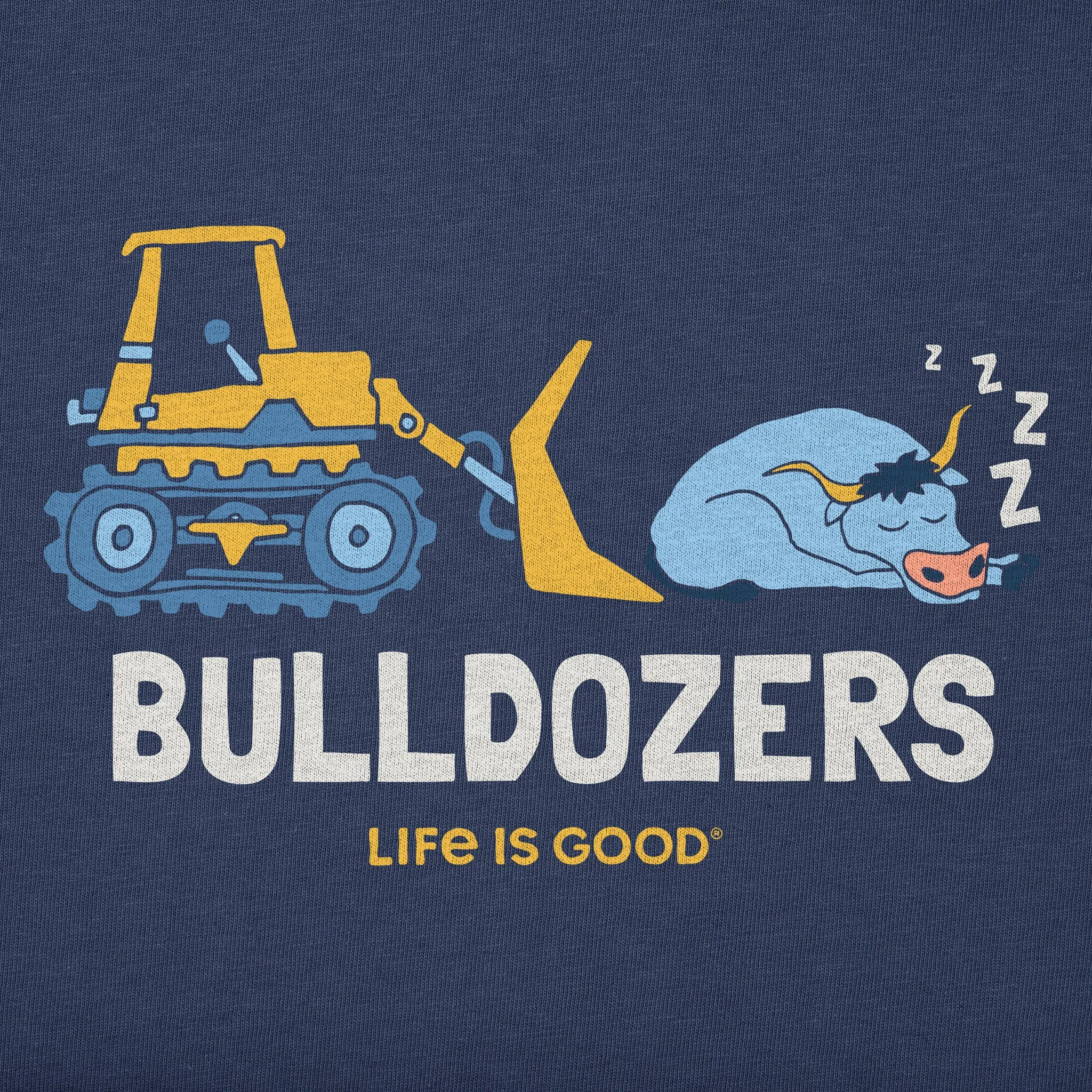 Kids Bulldozers Short Sleeve Crusher Tee Life is Good