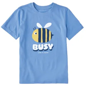 Kids Busy Bee Short Sleeve Crusher Tee Life is Good