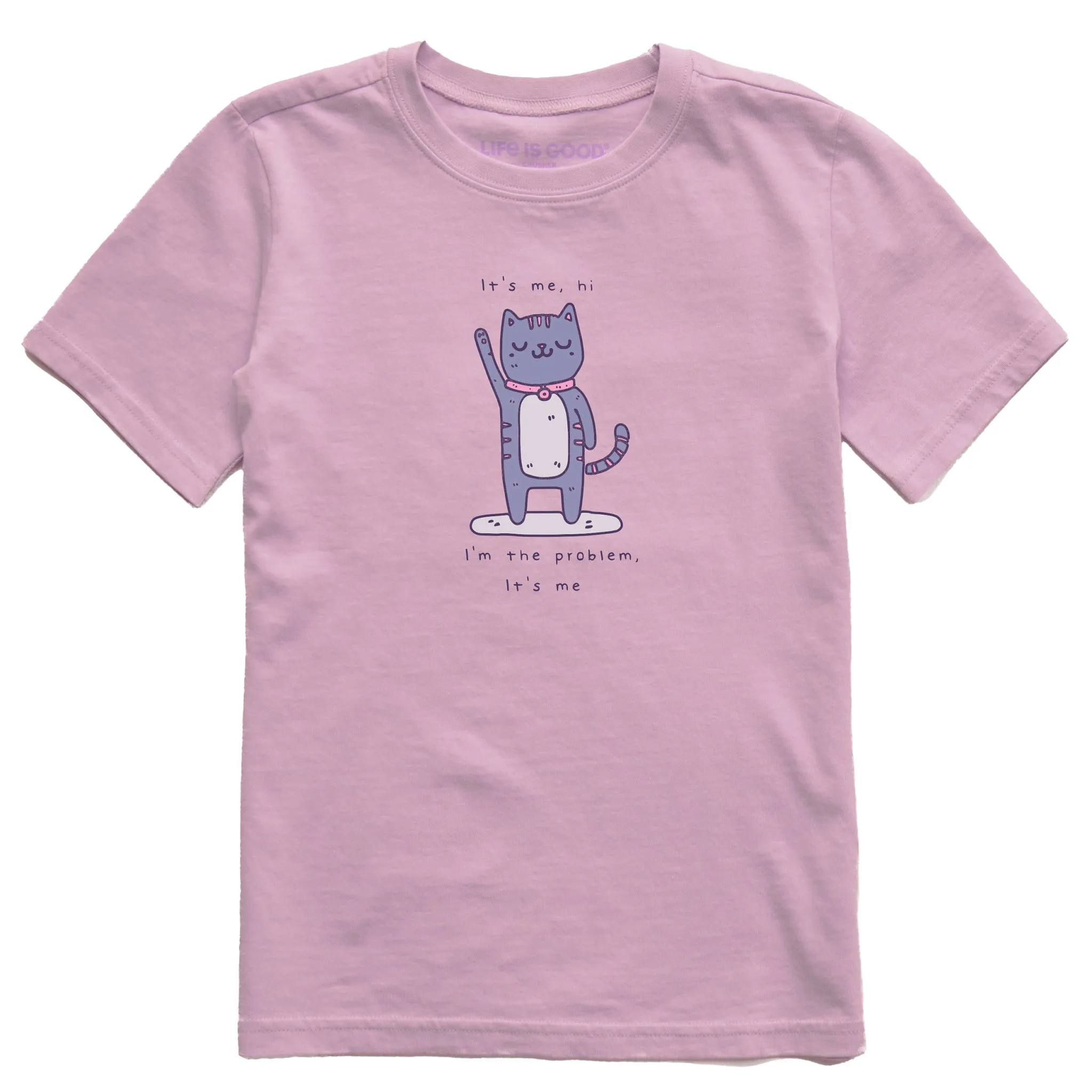 Kids Cat I'm the Problem Short Sleeve Crusher Tee Life is Good