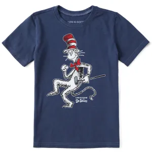 Kids Cat in the Hat Golf Short Sleeve Crusher Tee Life is Good