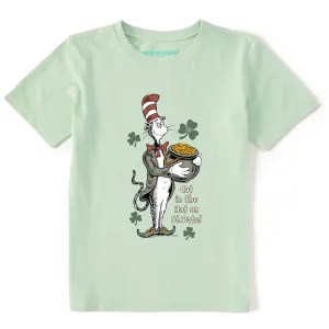 Kids Cat in the Hat on St. Pat's Short Sleeve Crusher Tee Life is Good