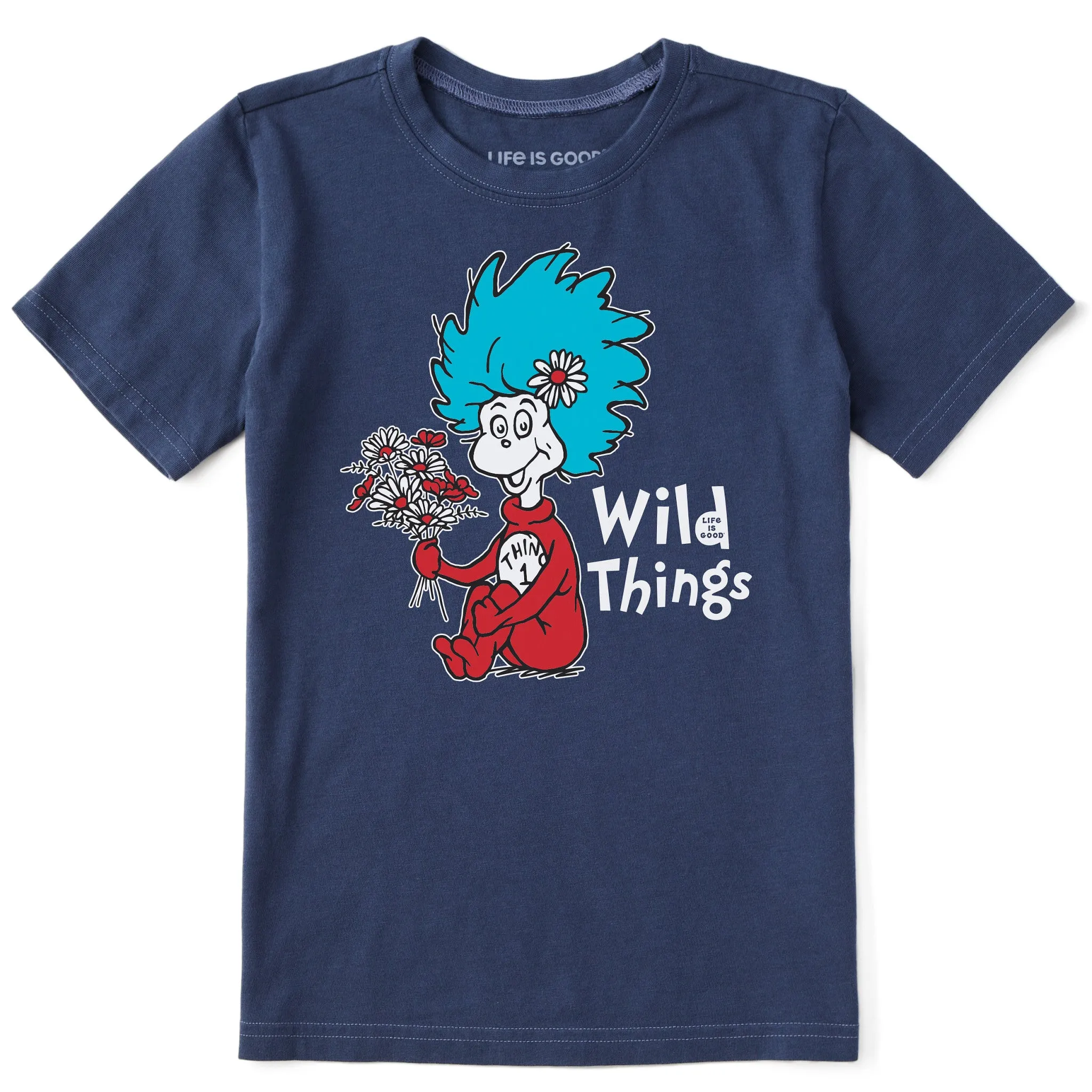 Kids Cat in the Hat Wild Things Short Sleeve Crusher Tee Life is Good