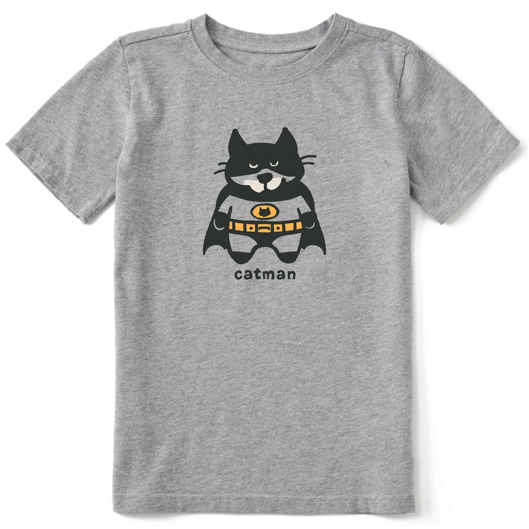 Kids Catman Al Short Sleeve Crusher Tee Life is Good