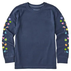 Kids Charmed Icons Long Sleeve Crusher Tee Life is Good