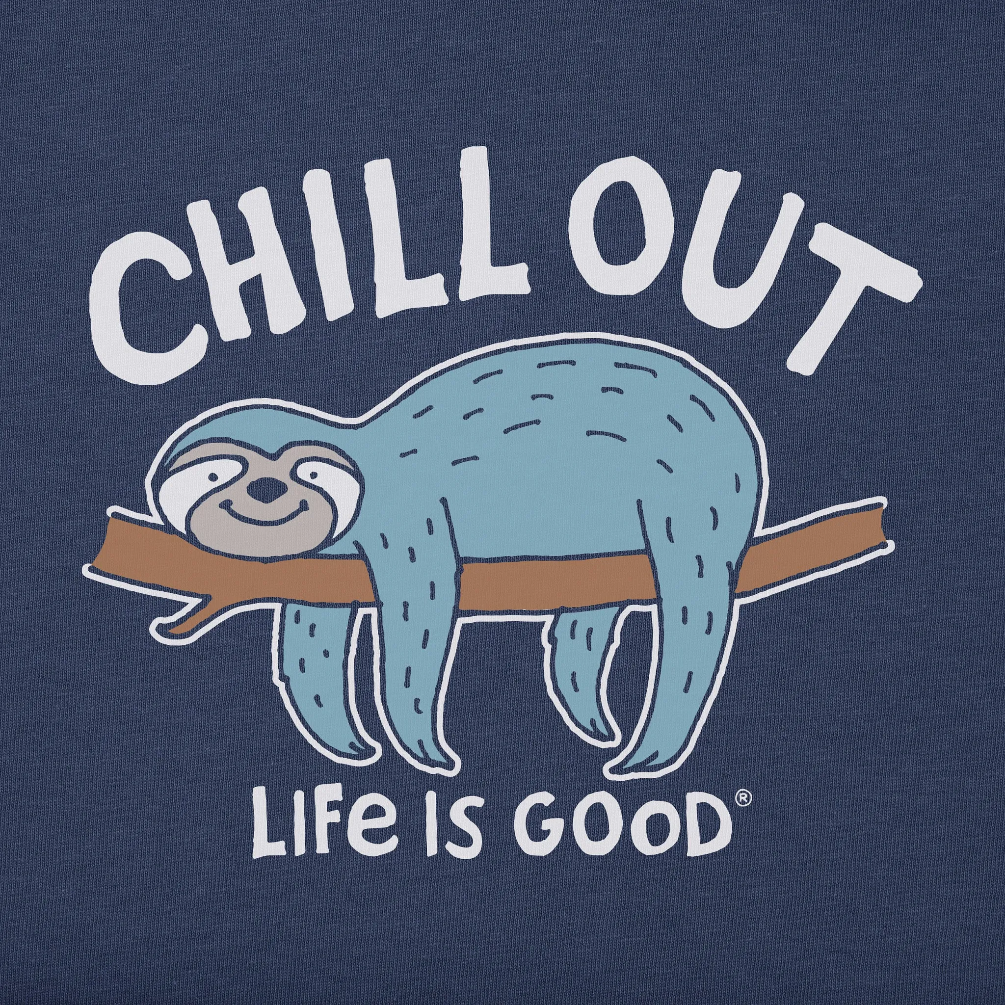 Kids Chill Out Sloth Short Sleeve Crusher Tee Life is Good