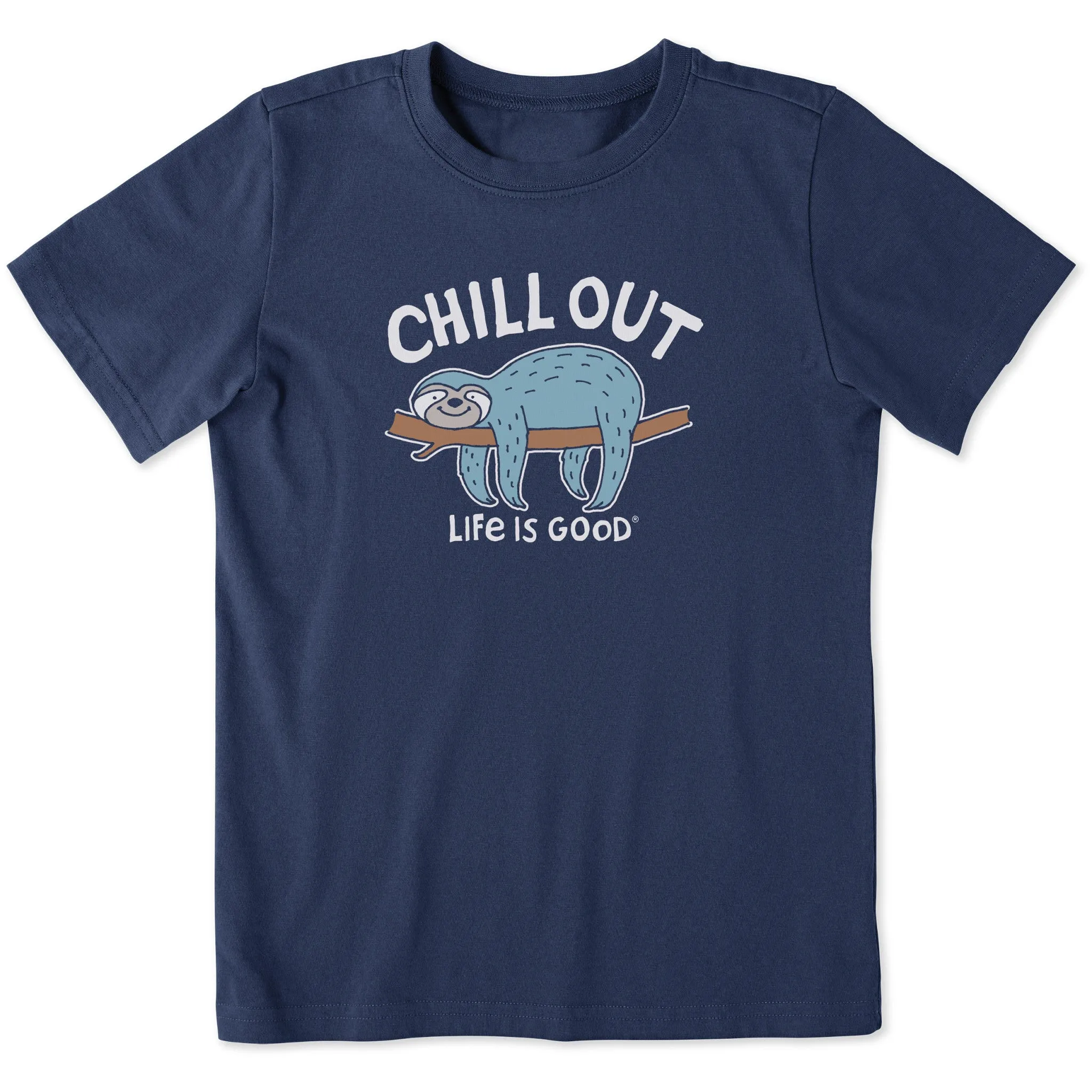 Kids Chill Out Sloth Short Sleeve Crusher Tee Life is Good