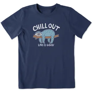 Kids Chill Out Sloth Short Sleeve Crusher Tee Life is Good