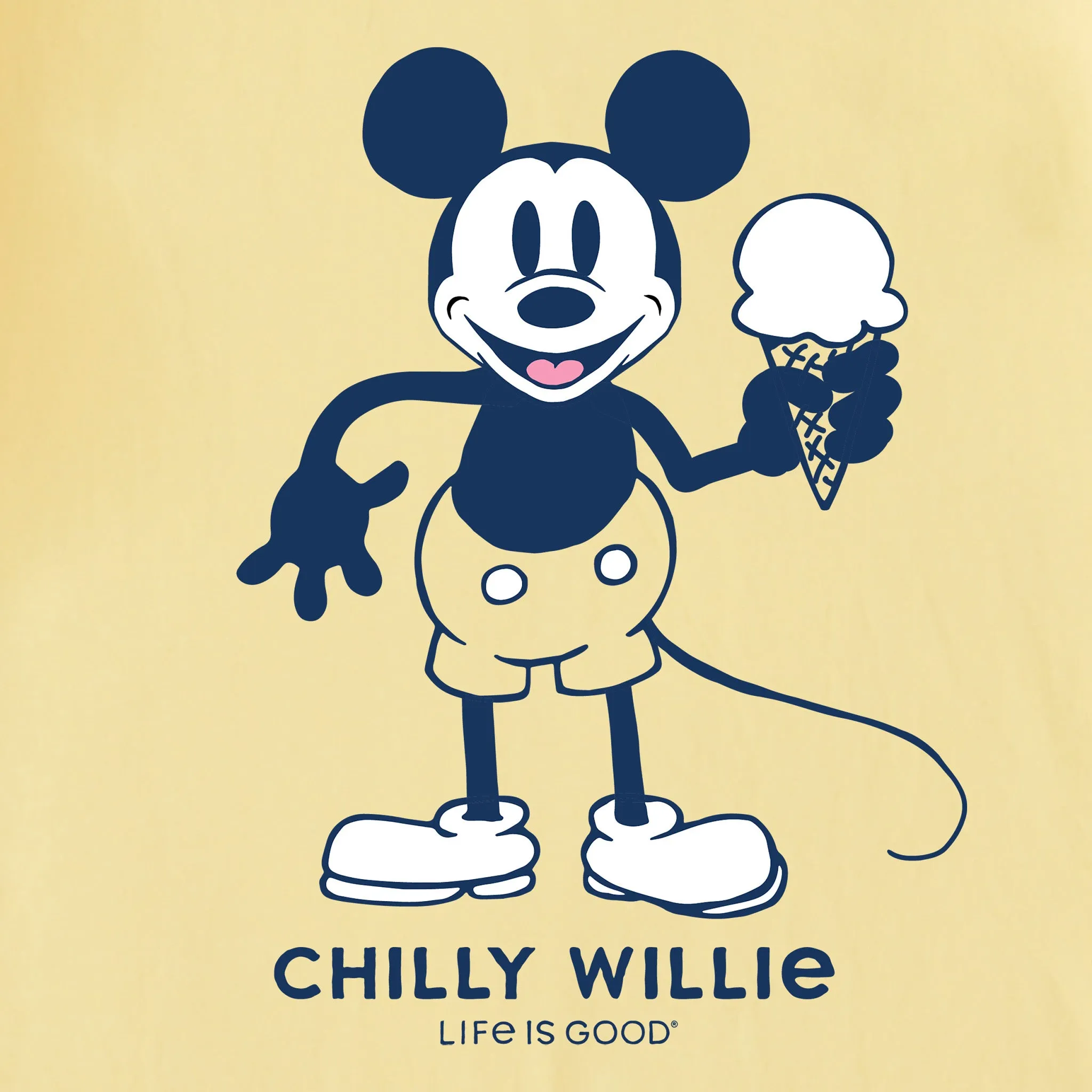 Kids Chilly Willie Short Sleeve Crusher Tee Life is Good