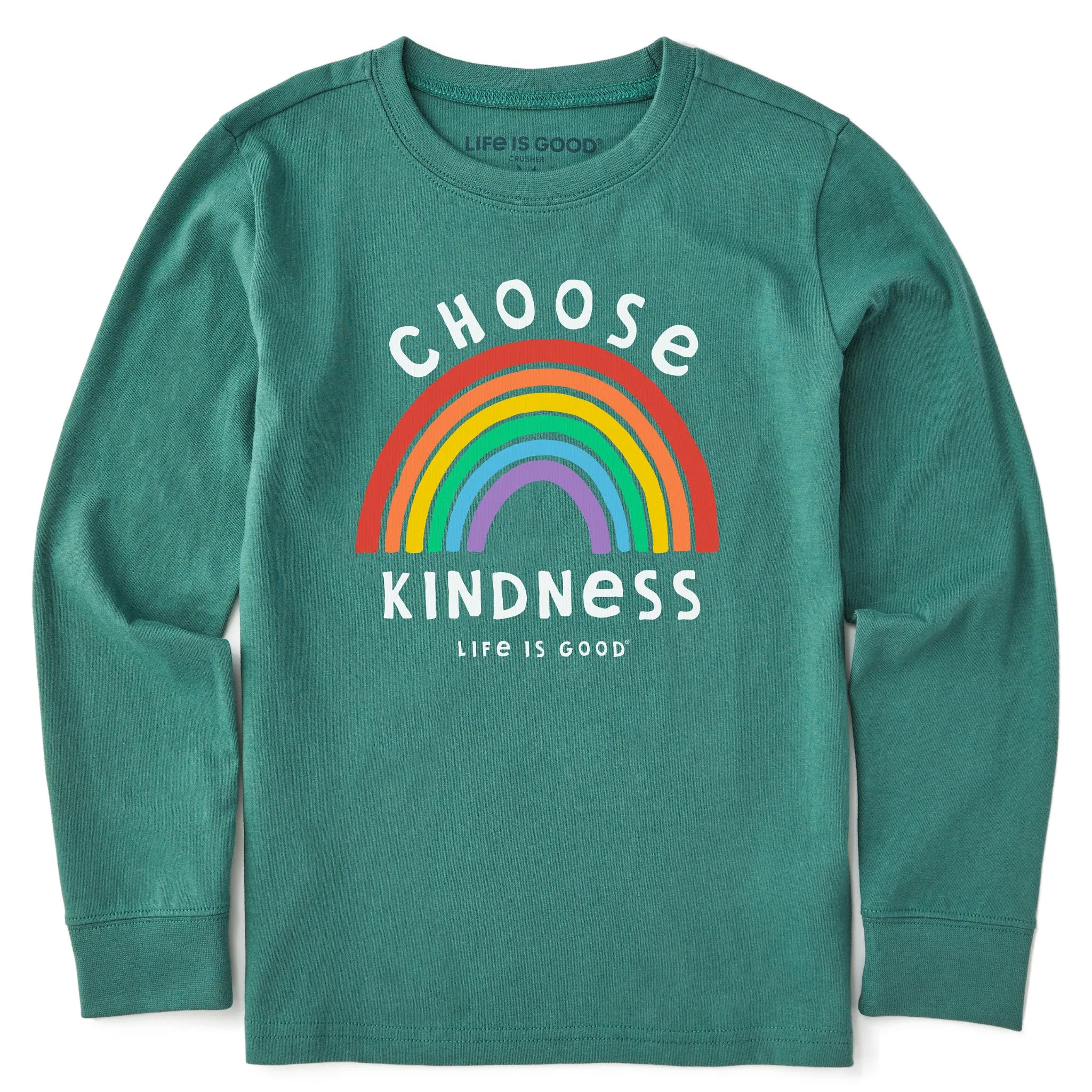 Kids Choose Kindness Long Sleeve Crusher Tee Life is Good
