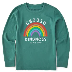 Kids Choose Kindness Long Sleeve Crusher Tee Life is Good